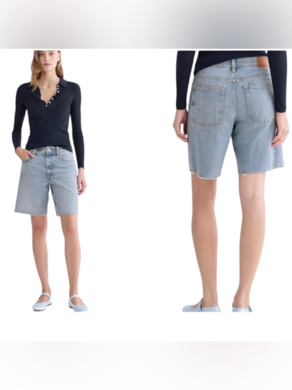 Everlane OG Baggy Shorts in medium wash